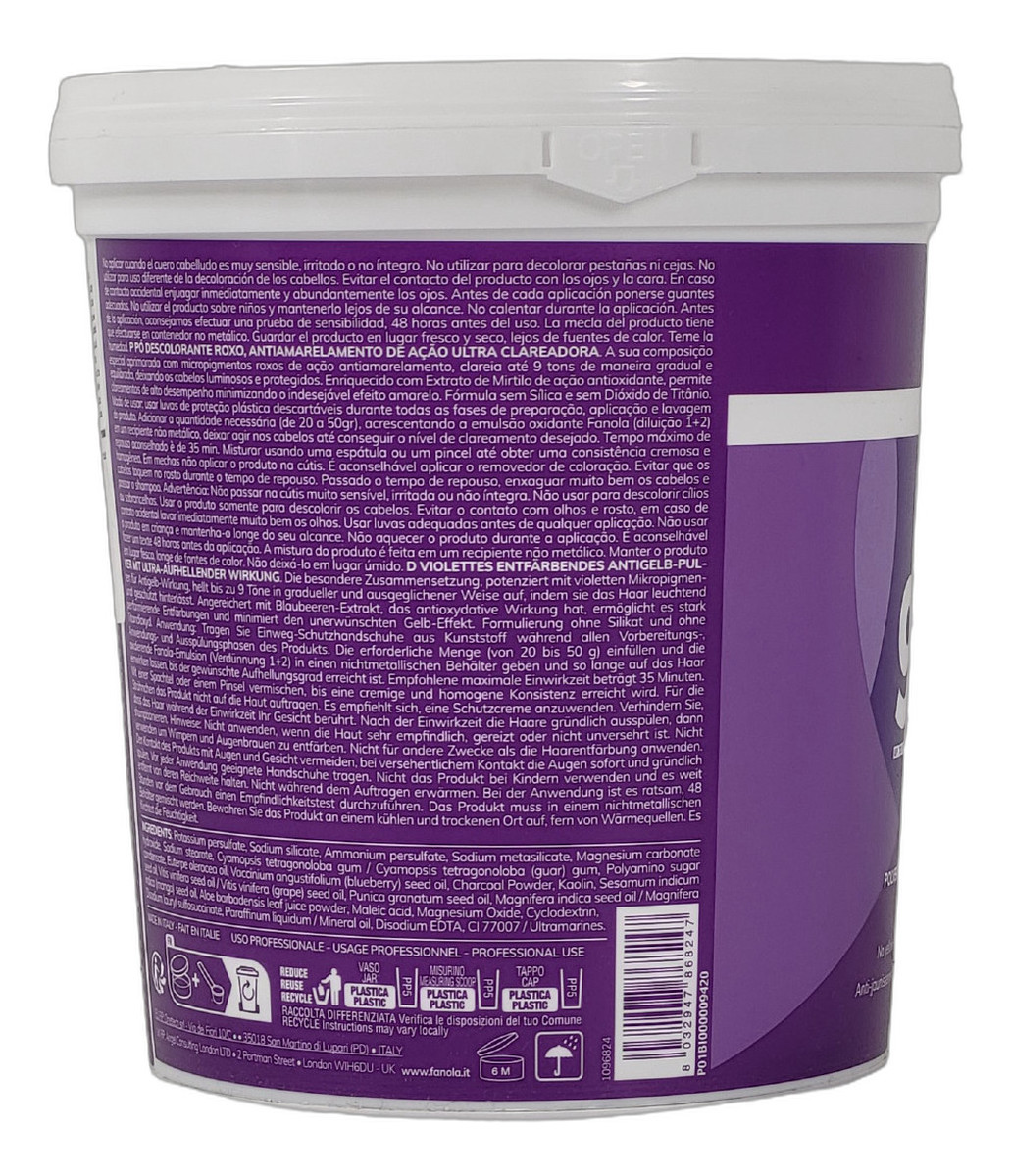 Rozjaśniacz w Pudrze Neutralizujący Żółte Odcienie