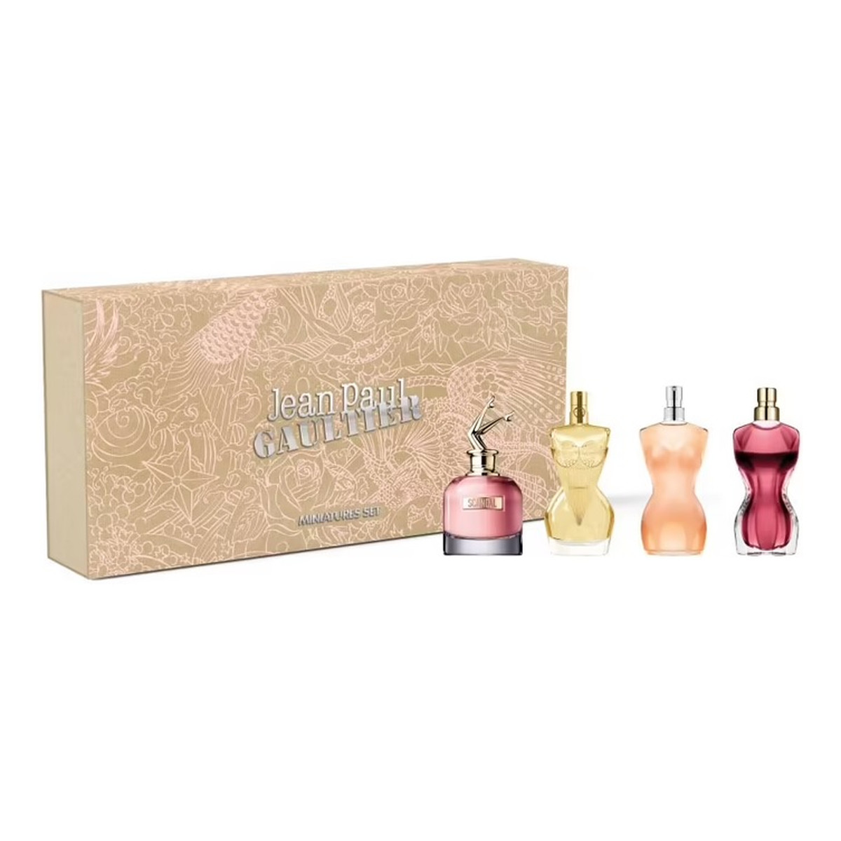 Jean Paul Gaultier Woman Miniatures Zestaw la belle woda perfumowana 6ml + scandal woda perfumowana 6ml + divine woda perfumowana 6ml + classique woda perfumowana 6ml