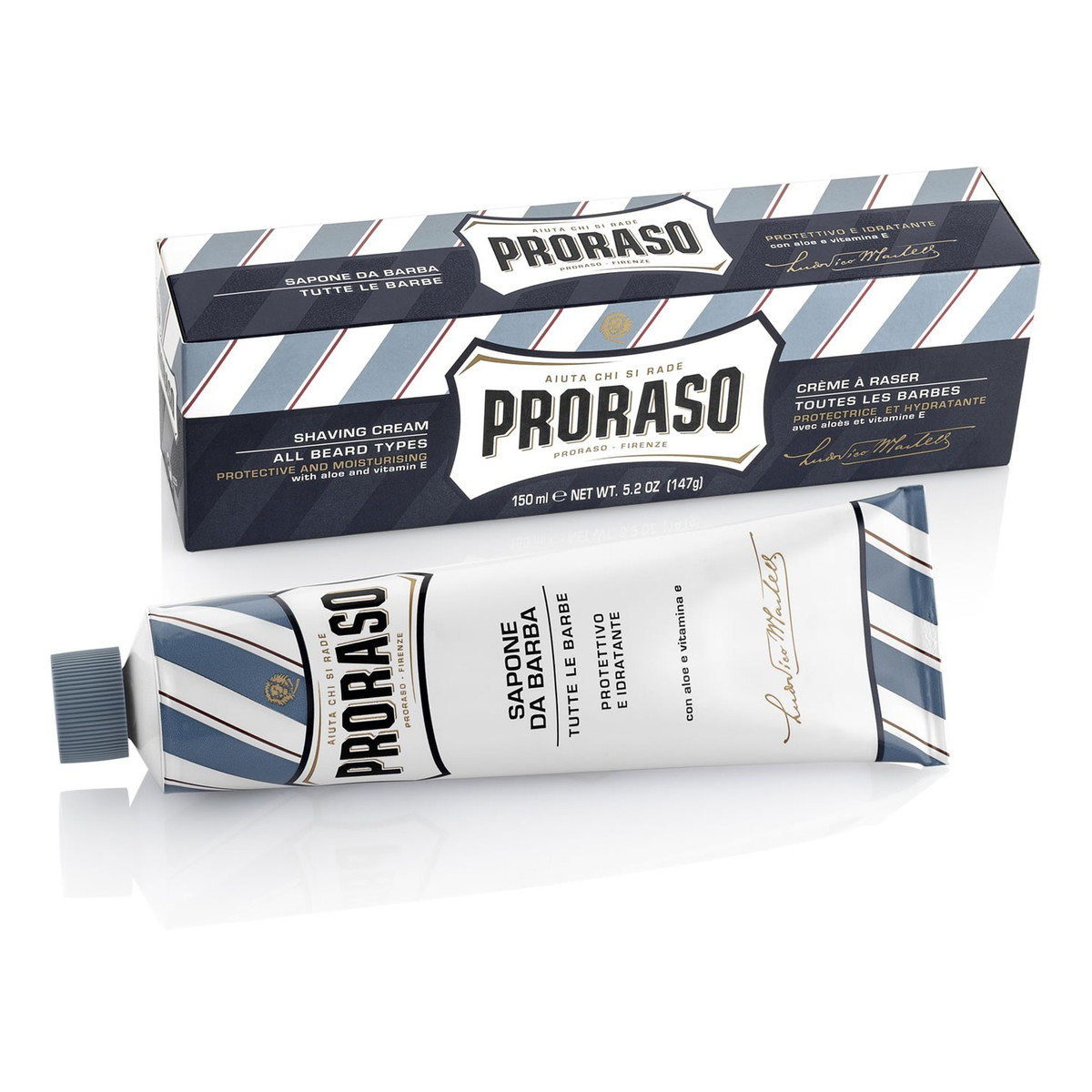 Proraso Sapone Da Barba ochronne mydło do golenia z aloesem i witaminą E 150ml