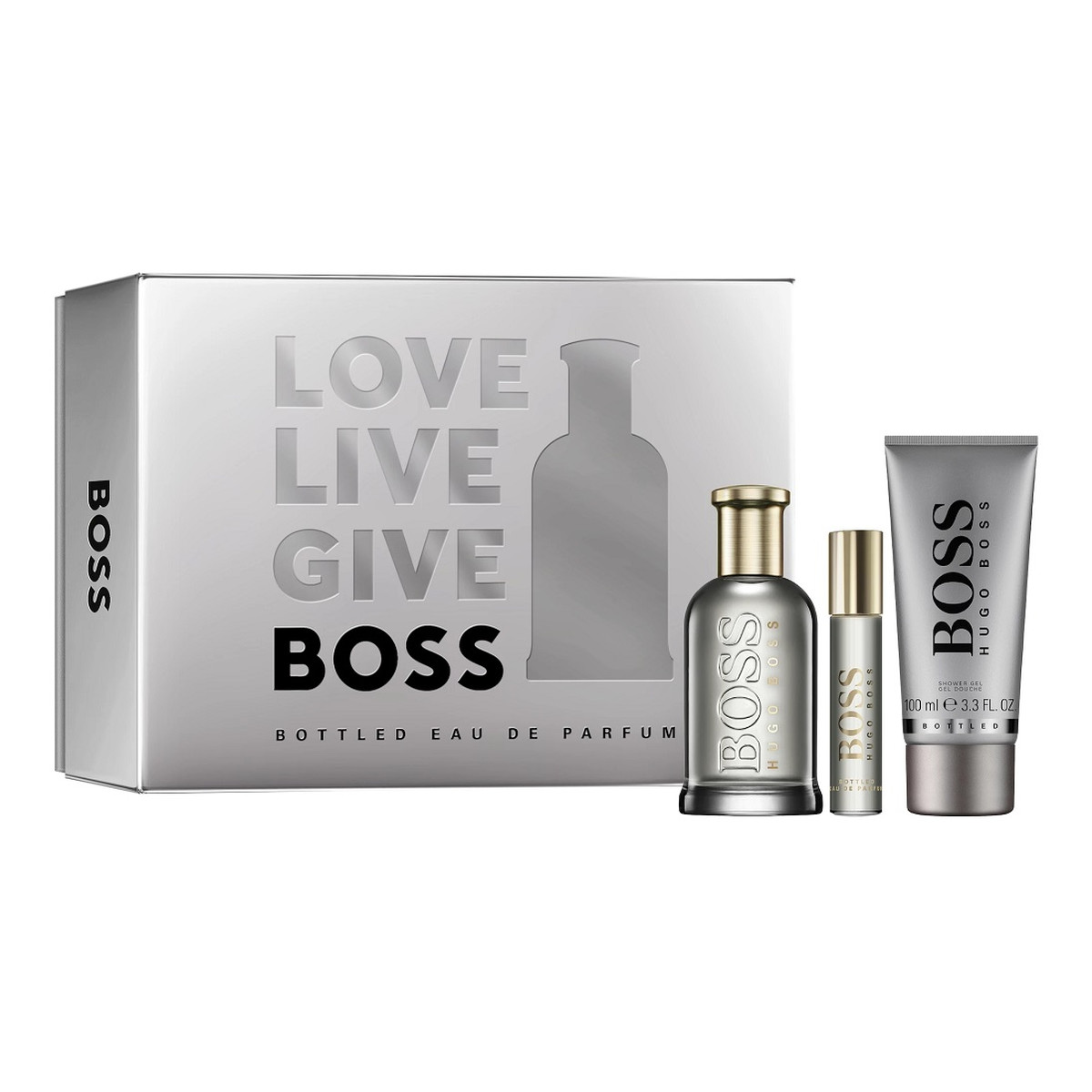 Hugo Boss Boss Bottled Zestaw woda perfumowana spray 100ml + woda perfumowana spray 10ml + żel pod prysznic 100ml