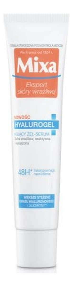 Hyalurogel kojący żel i serum skóra wrażliwa wysuszona