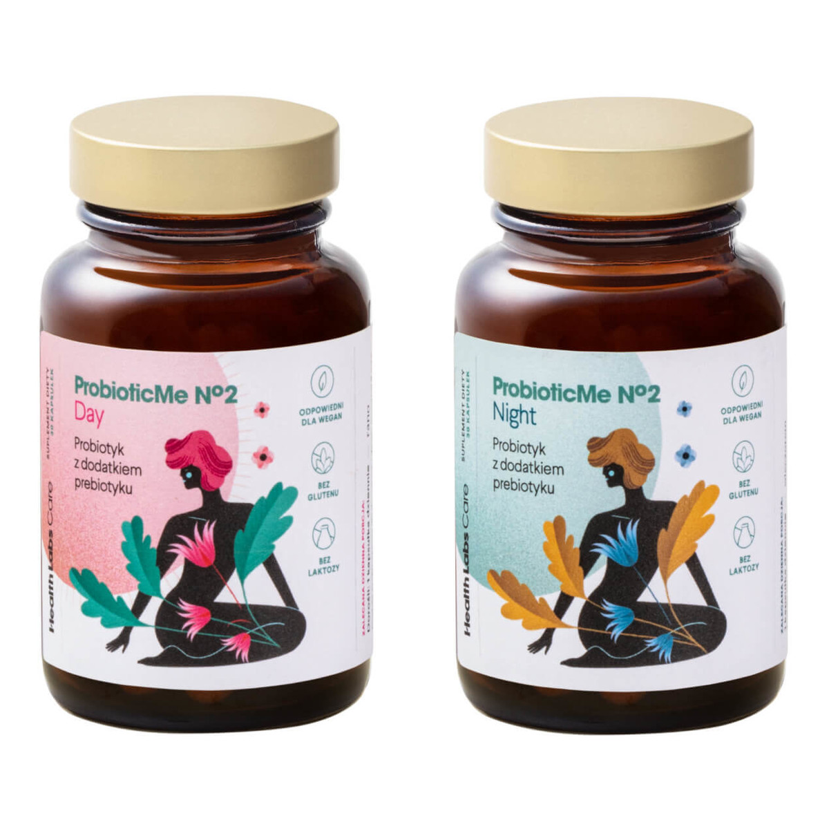 HealthLabs Probioticme no.2 day+night probiotyk w formule dwuskładnikowej suplement diety 60 kapsułek