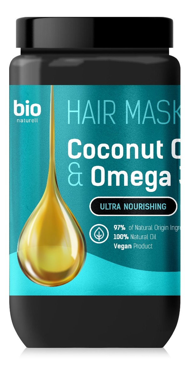 Maska do włosów z olejem kokosowym i omega 3