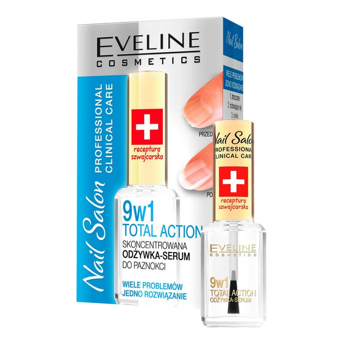 Eveline Nail Salon Odżywka-serum do paznokci 9w1 Total Action 12ml