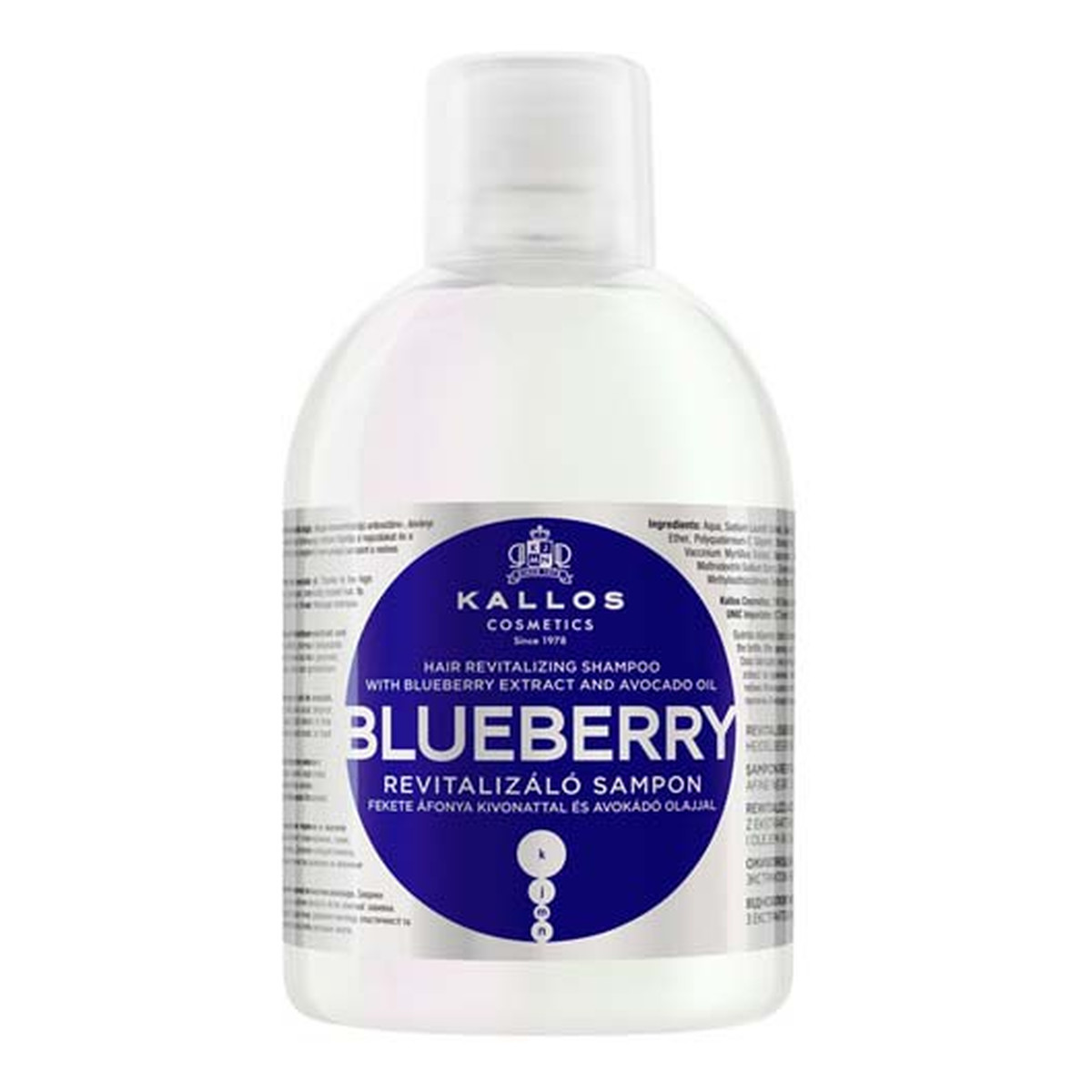 Kallos KJMN Blueberry Szampon Odżywczy Jagodowy 1000ml