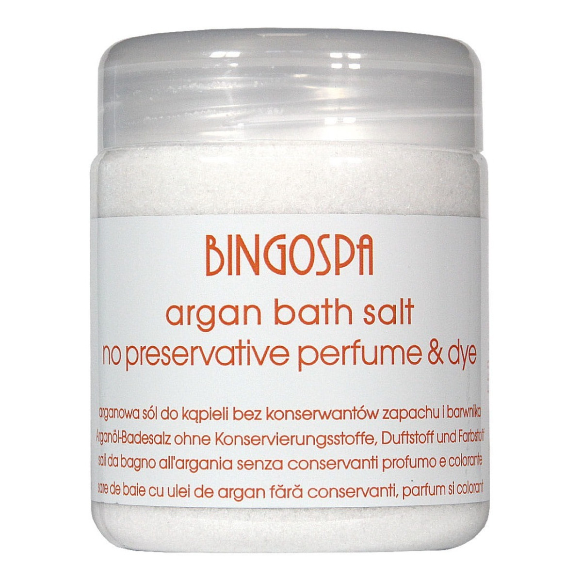 BINGOSPA Arganowa sól do kąpieli 550g