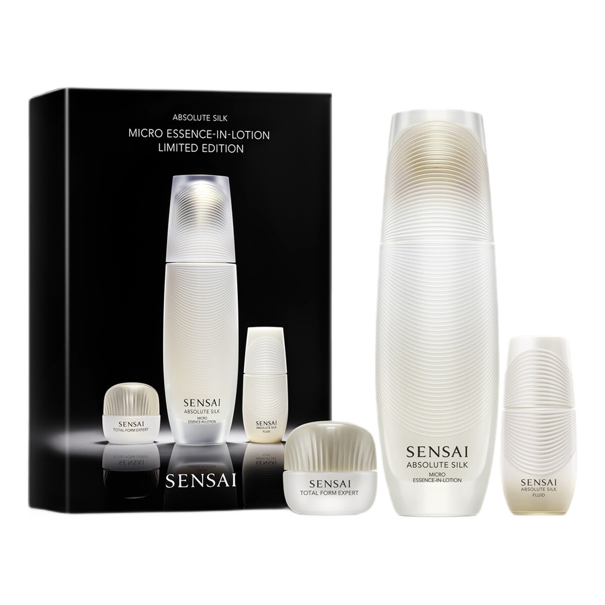 Sensai Absolute Silk Zestaw lotion do twarzy 125ml + emulsja nawilżająca 16ml + przeciwstarzeniowy krem modelujący 9ml