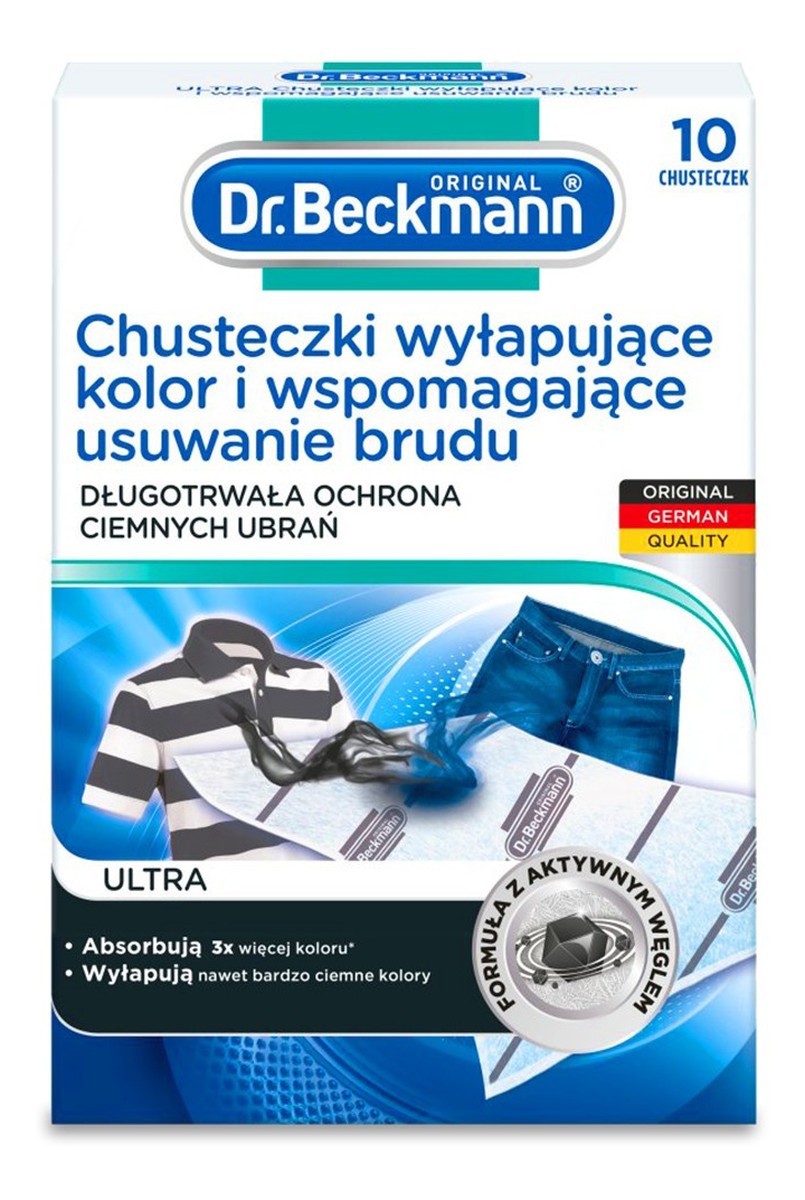 Chusteczki wyłapujące kolor do ciemnych tkanin 10szt.