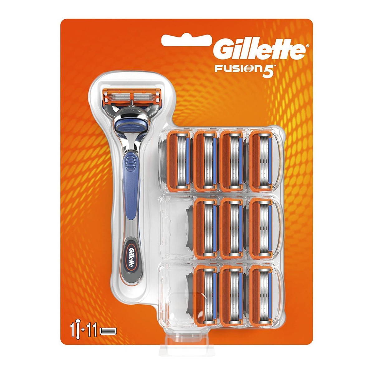 Gillette FUSION MASZYNKA DO GOLENIA +11 WKŁADÓW