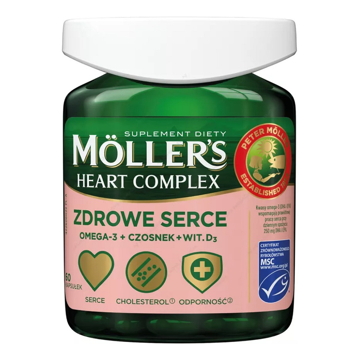 Moller's Heart complex zdrowe serce suplement diety 60 kapsułek