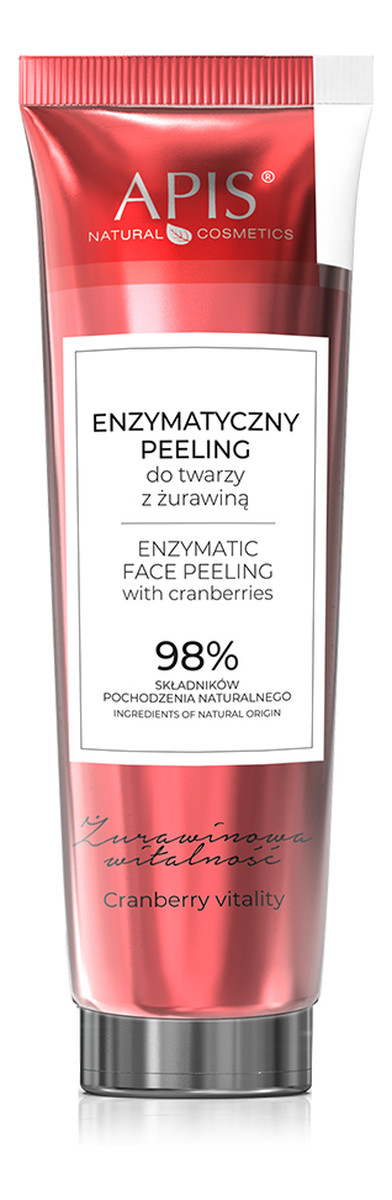 Enzymatyczny peeling do twarzy z żurawiną