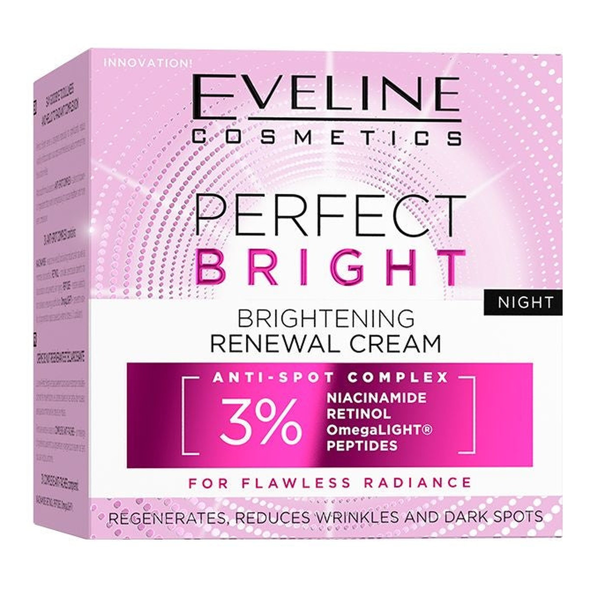 Eveline Perfect Bright Krem rozjaśniający i regenerujący na noc 50ml