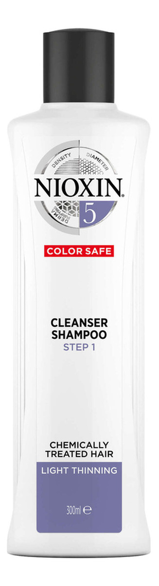 System 5 cleanser shampoo oczyszczający szampon do włosów lekko przerzedzonych i poddanych zabiegom chemicznym