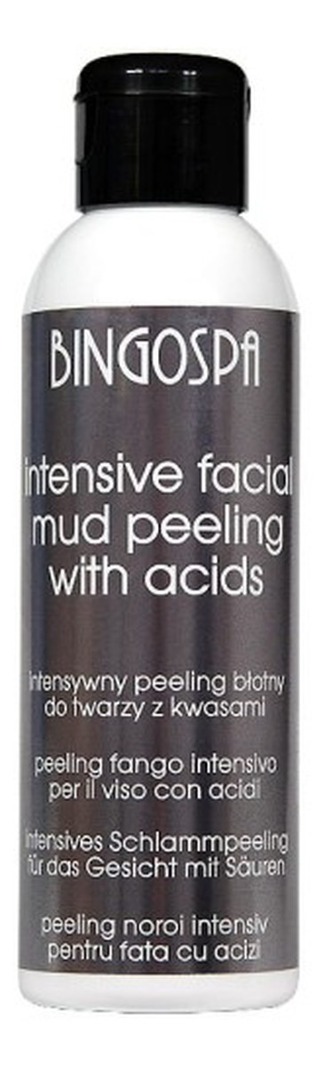 BingoSpa Intensywny peeling błotny do twarzy z kwasami - Intensive facial mud with acids 120 g