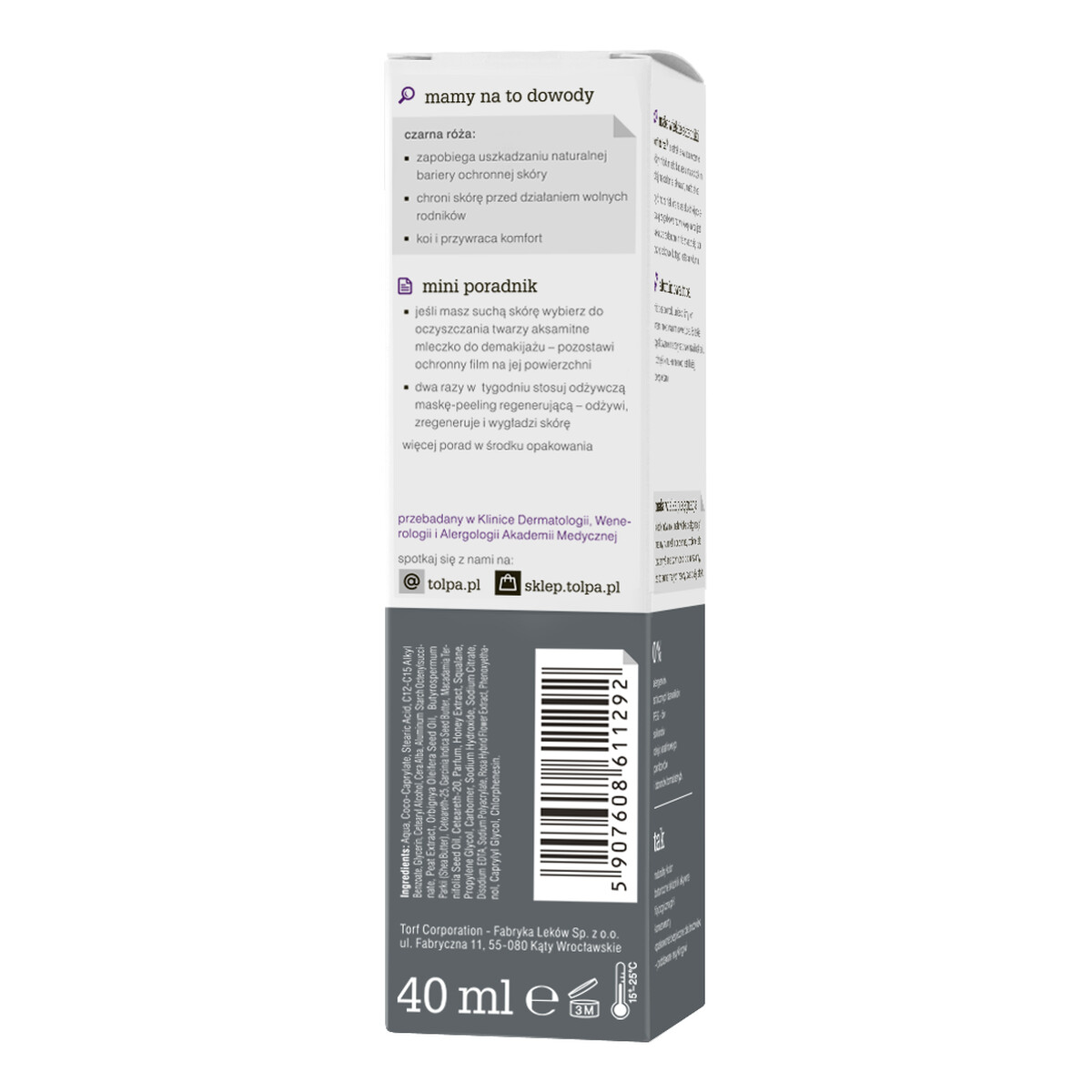 Tołpa Czarna Róża Botanic Odżywczy Krem-Miód Regenerujący Na Noc 40ml