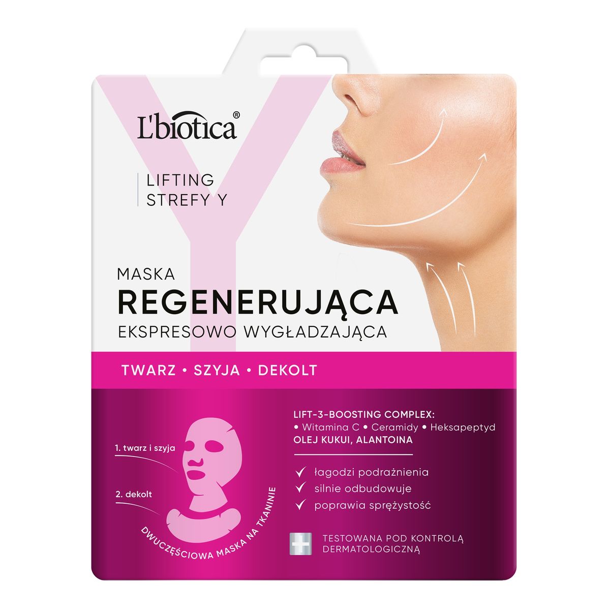 Lbiotica / Biovax L`biotica lifting strefy y maska regenerująco ekspresowo wygładzająca