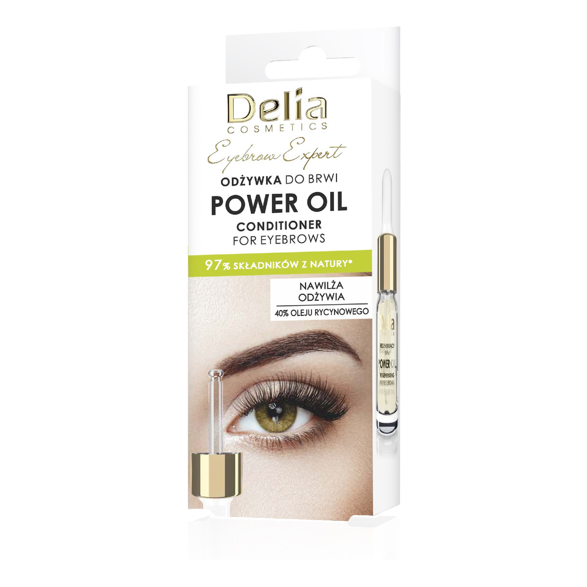 Delia Cosmetics eyebrow expert odżywka do brwi power oil 10ml