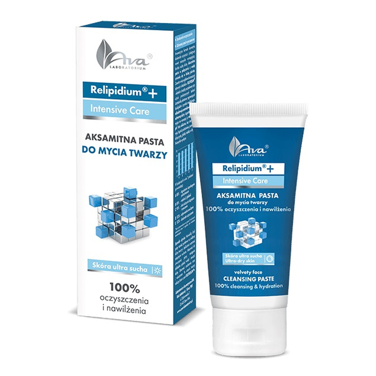 Ava Laboratorium Relipidium+ aksamitna pasta do mycia twarzy 50ml