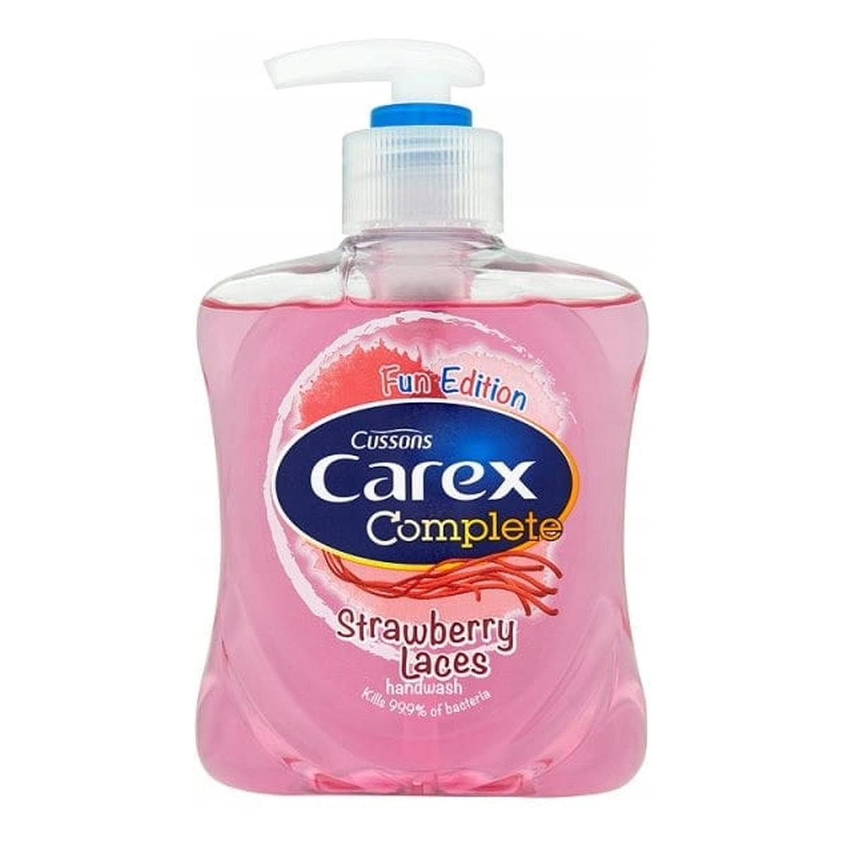 Carex ANTYBAKTERYJNE MYDŁO W PŁYNIE DOZOWNIK STRAWBERRY 250ml