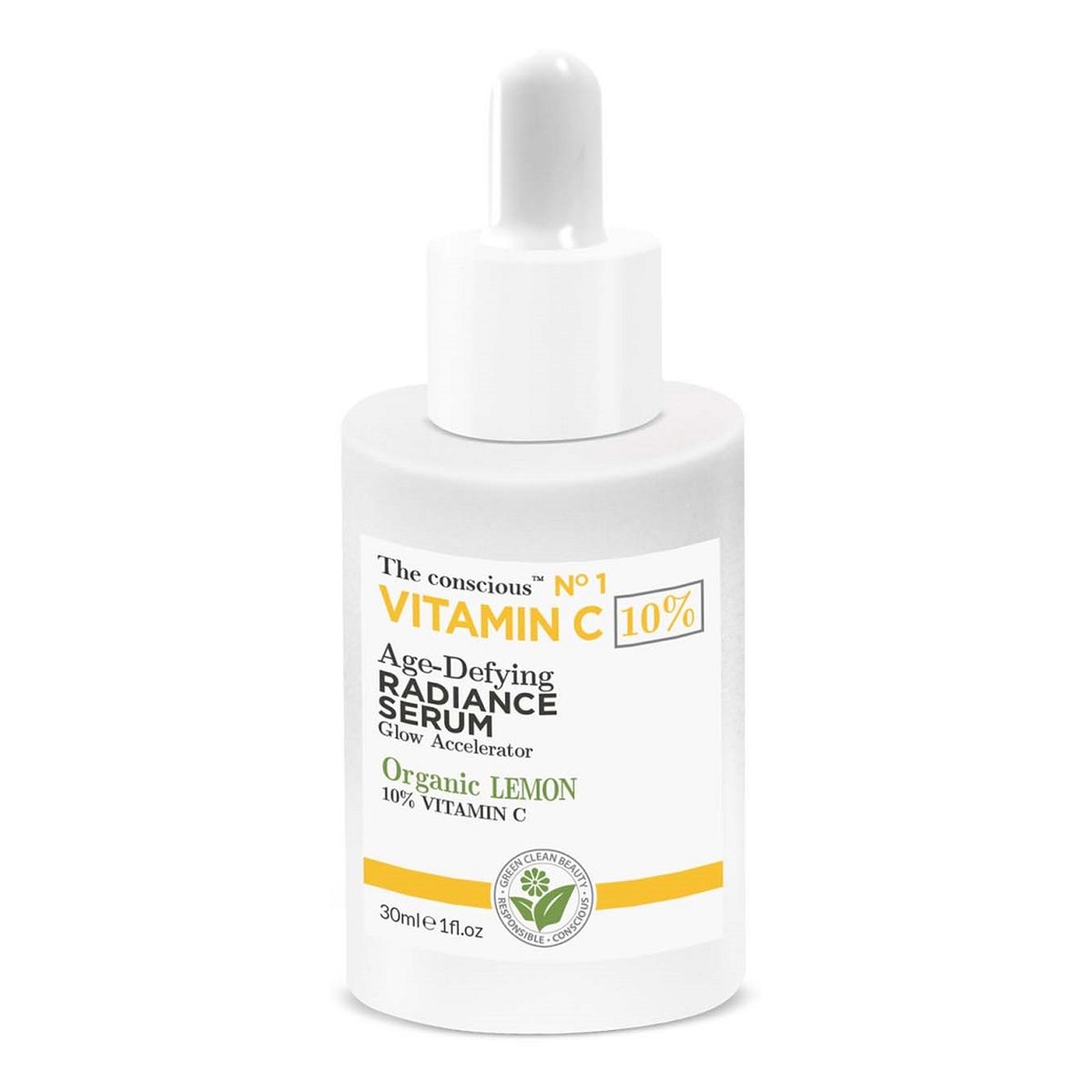 The Conscious Vitamin c rozświetlające serum do twarzy z organiczną cytryną 30ml