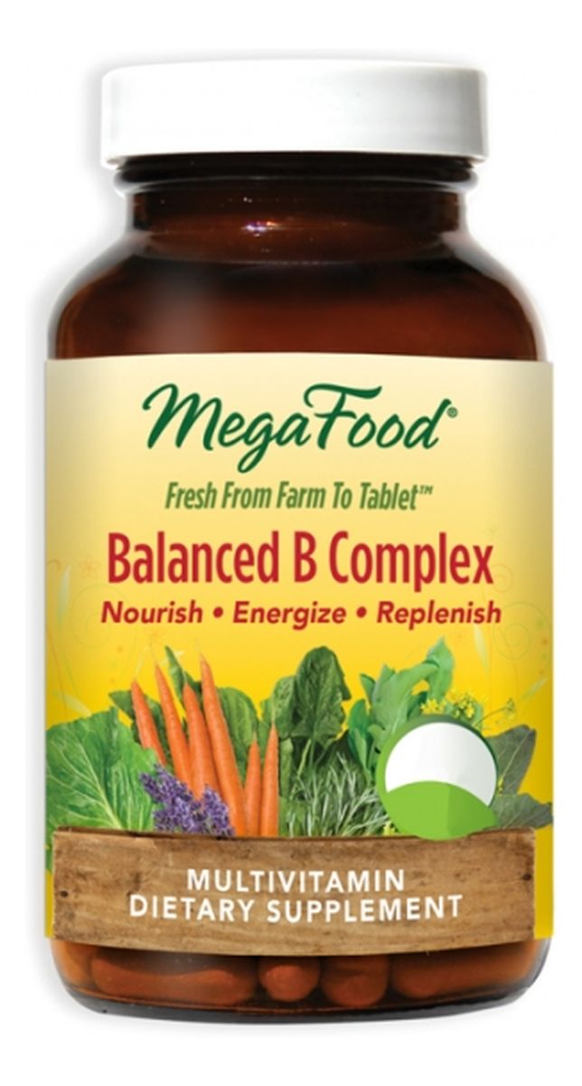 Balanced b complex organiczne witaminy b b12 b6 kwas foliowy suplement diety 60 tabletek