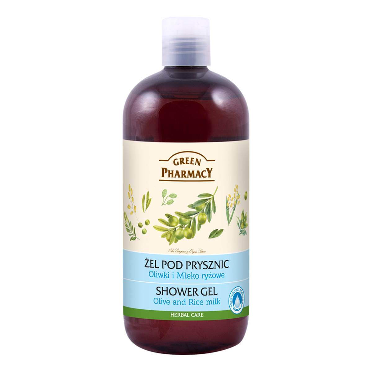 Green Pharmacy Herbal Cosmetics Body Care Żel Pod Prysznic Oliwki i Mleko Ryżowe 500ml