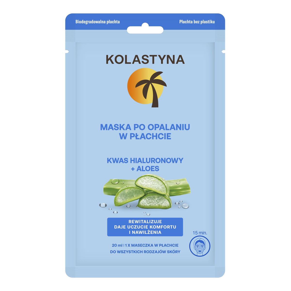 Kolastyna sun Maska po opalaniu w płachcie 20ml