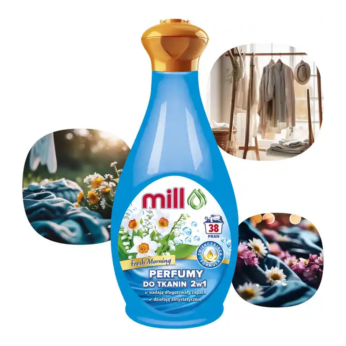 Mill Perfumy do tkanin 38 prań Fresh Morning 760ml