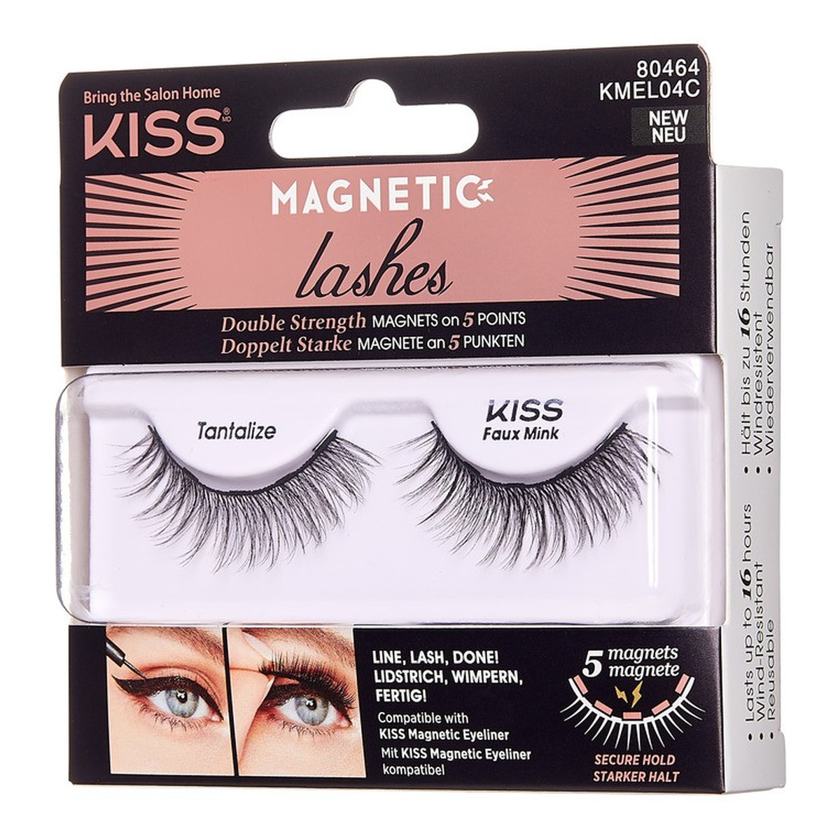 Kiss Rzęsy magnetyczne na eyeliner Tantalize