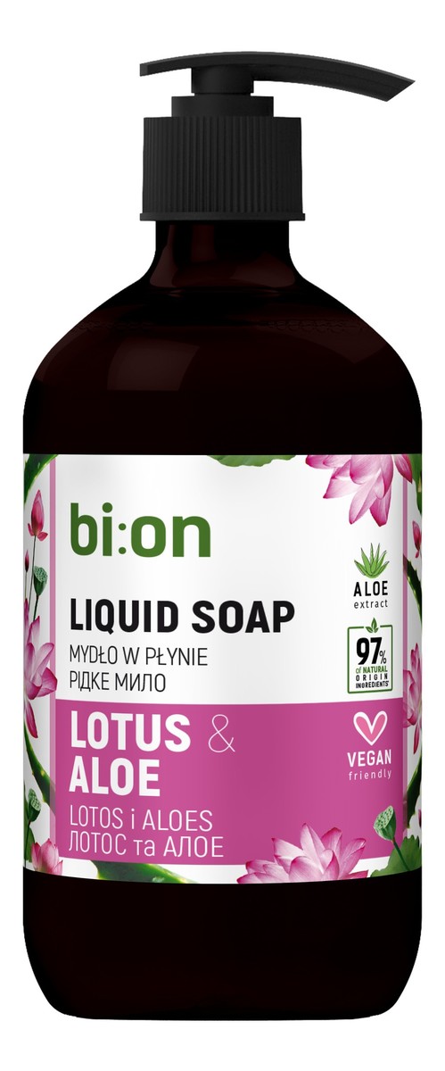 Kremowe mydło w płynie z pompką Lotos i Aloes