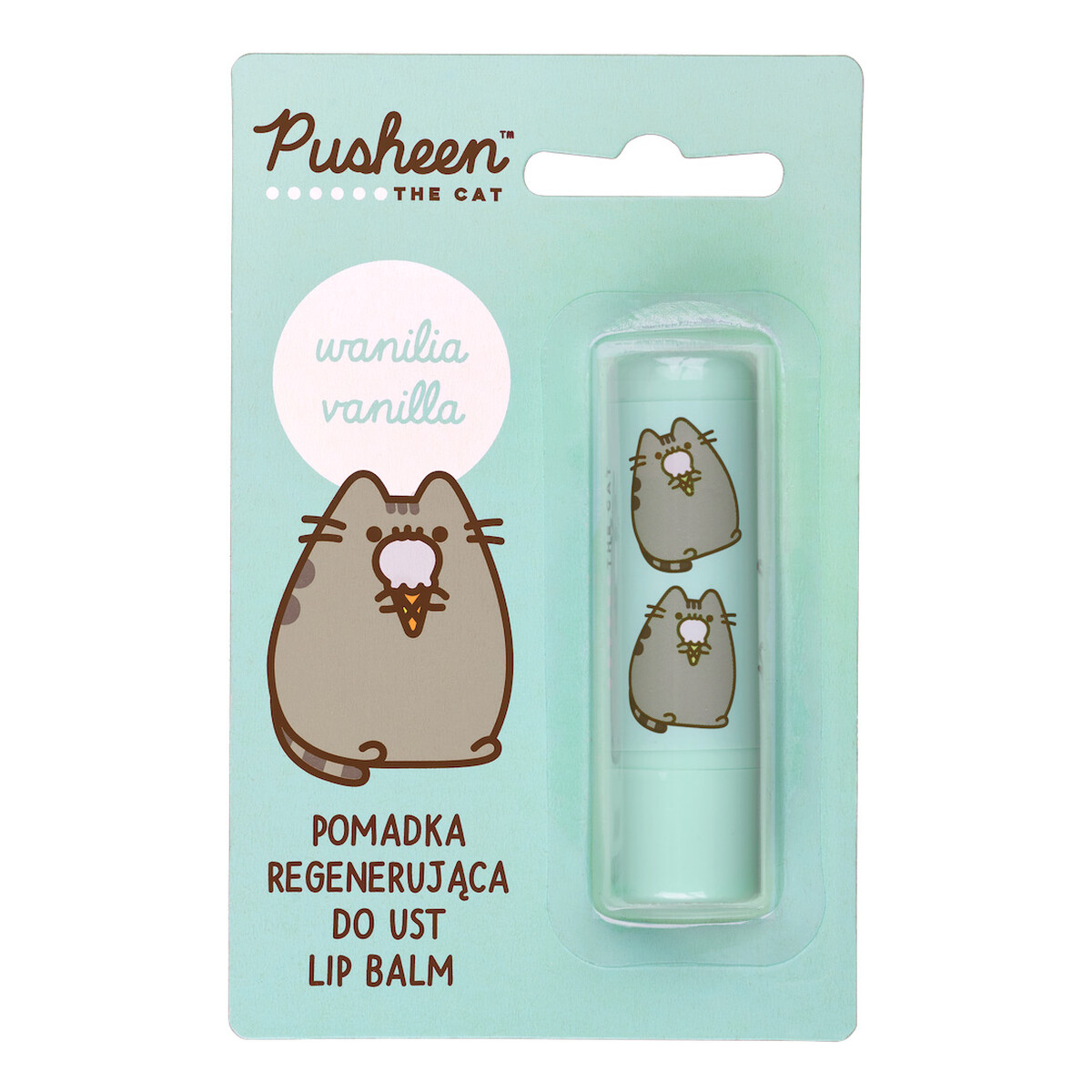 Pusheen Lip Balm regenerująca pomadka do ust Vanilla 3.8g
