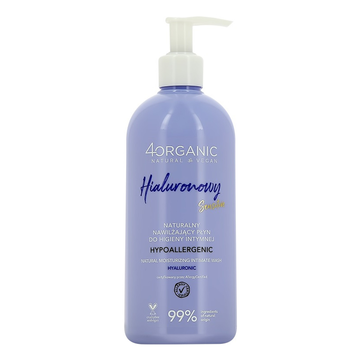 4organic Naturalny płyn do higieny intymnej hialuronowy 350ml