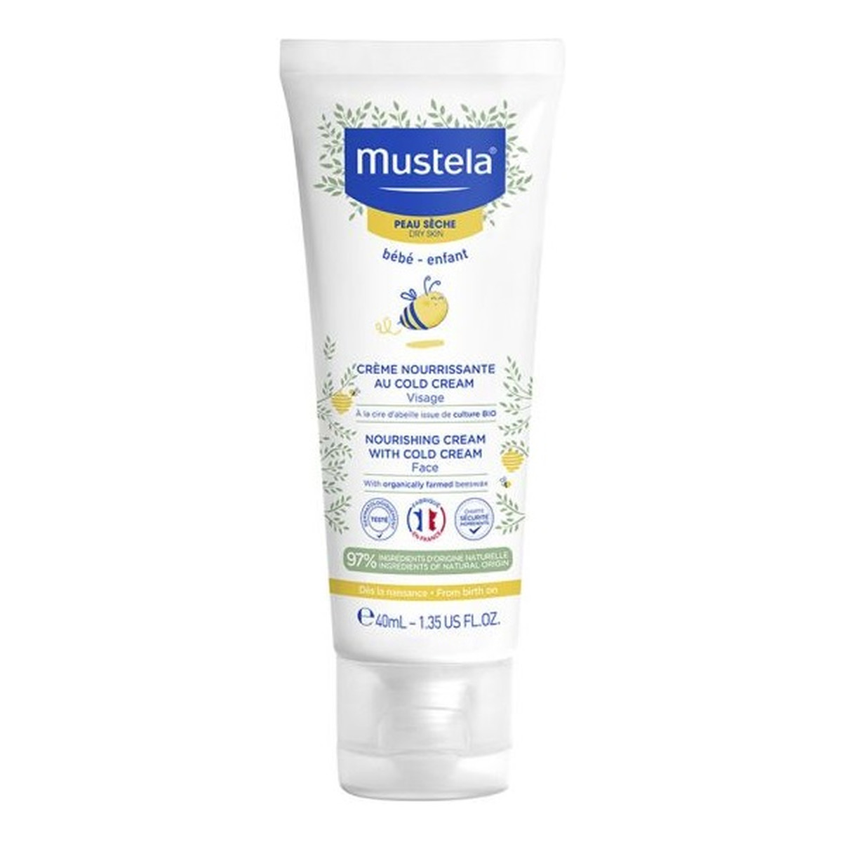 Mustela Nourishing Cream With Cold Cream nawilżający i relaksujący krem dla dzieci 40ml