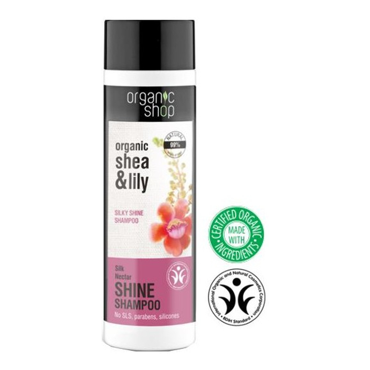 Organic Shop Szampon Do Włosów Jedwabisty Połysk 280ml