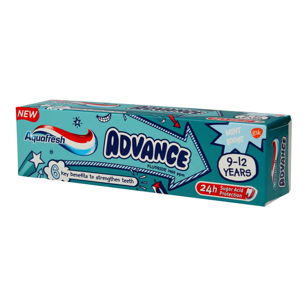 Aquafresh Advance Pasta dla dzieci 9-12 lat 75ml