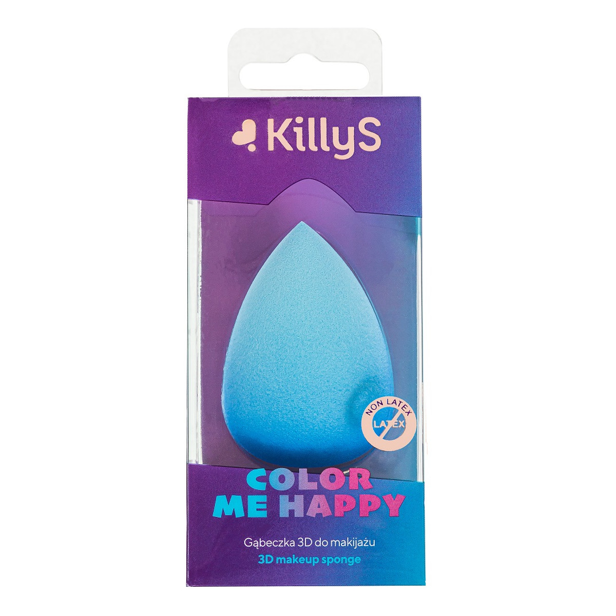 KillyS Color Me Happy Gąbeczka 3D do makijażu Niebieska