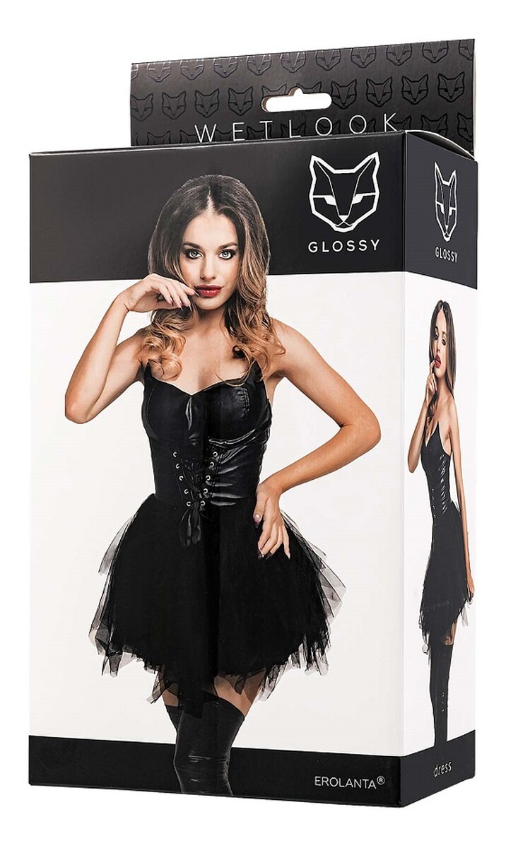 Elisia zmysłowa sukienka black l
