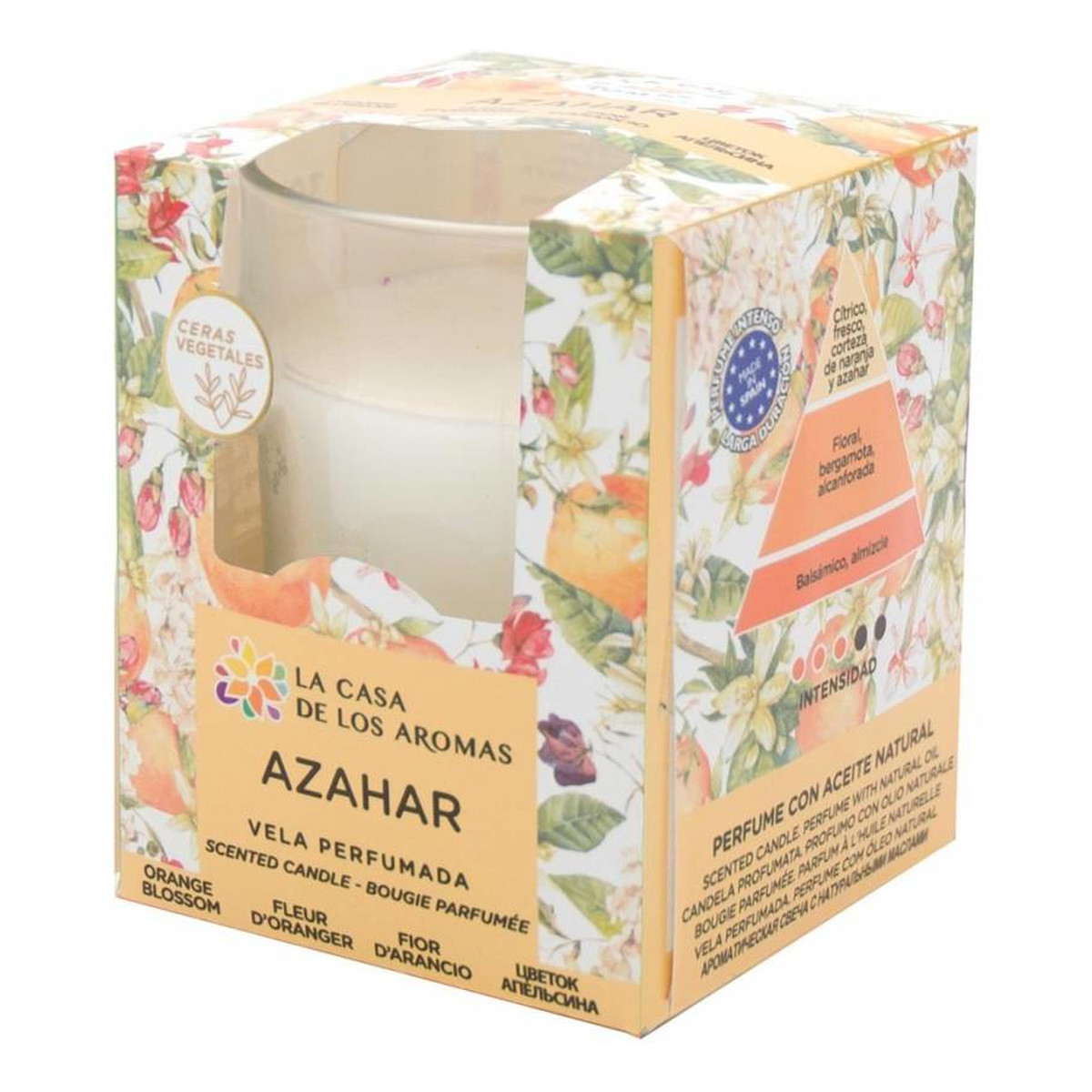 La Casa De Los Aromas Świeca zapachowa Kwiat Pomarańczy 140g