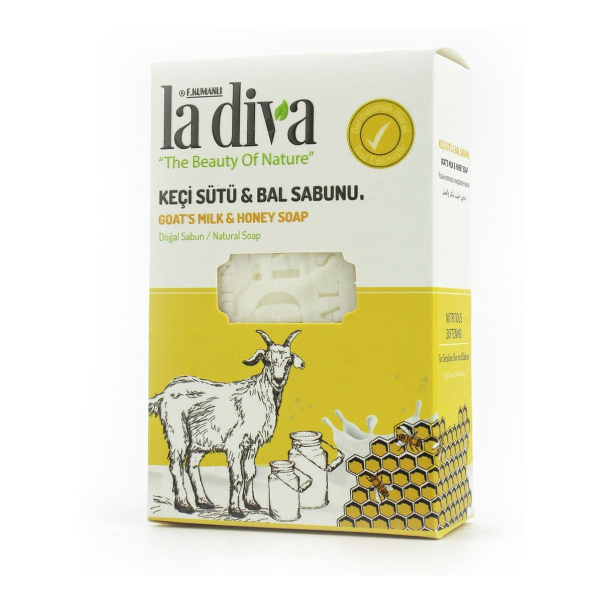 La Diva mydło naturalne Mleko kozie i miód 100g