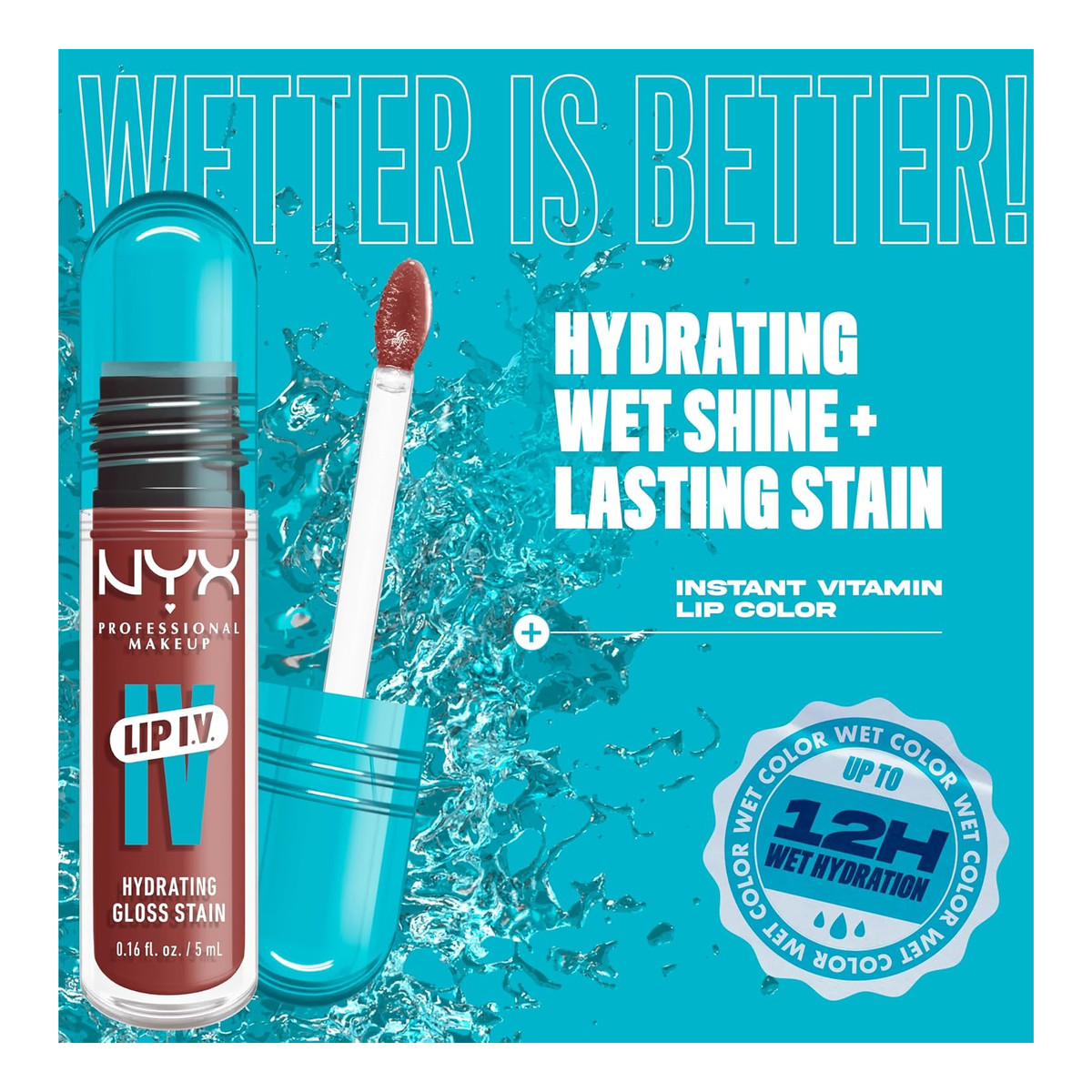 NYX Professional MakeUp Lip IV Nawilżająco pigmentujący błyszczyk do ust 5ml