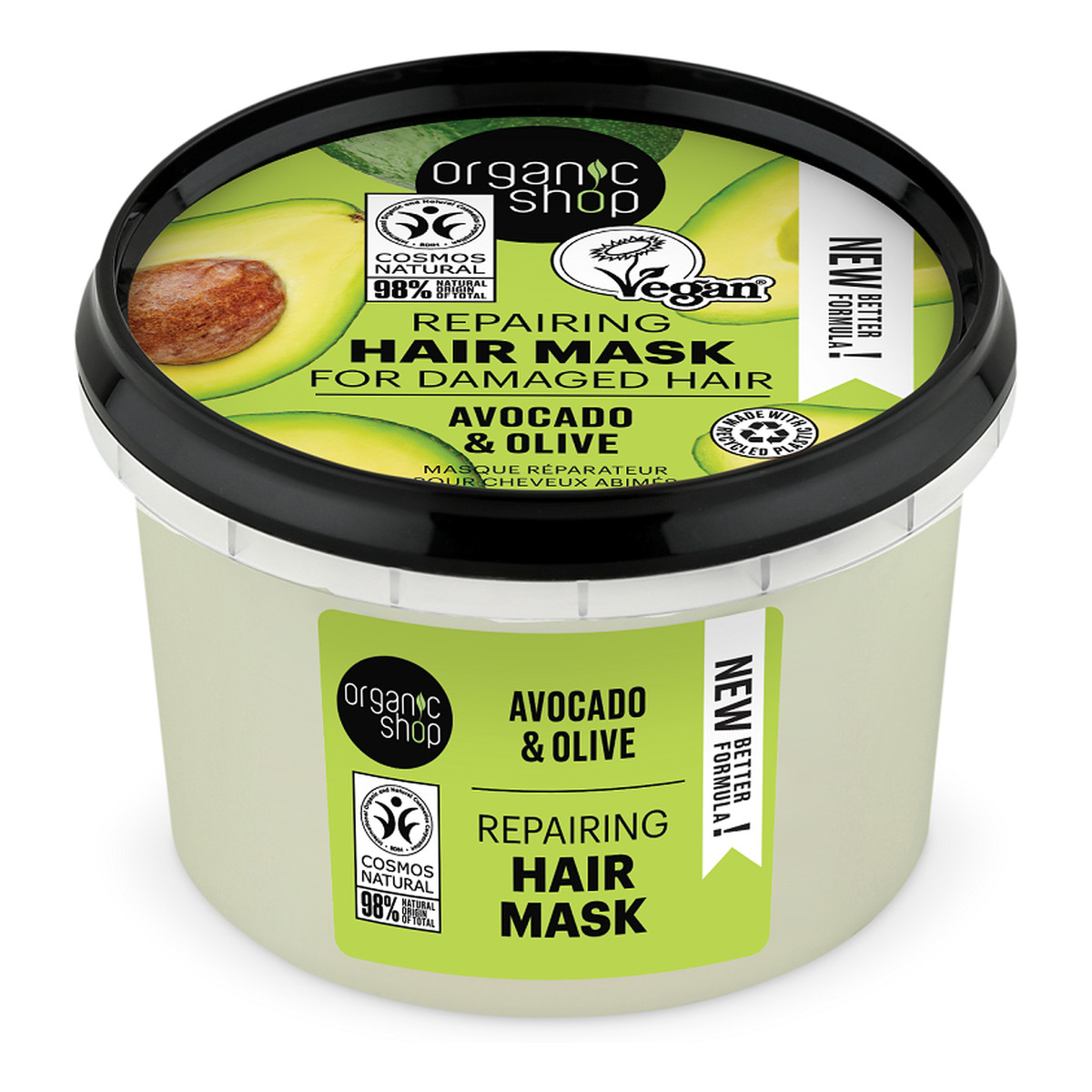 Organic Shop Awokado i Miód Organiczna Maska Do Włosów 250ml