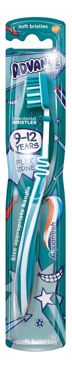 Szczoteczka do zębów dla dzieci 9-12 lat soft bristles