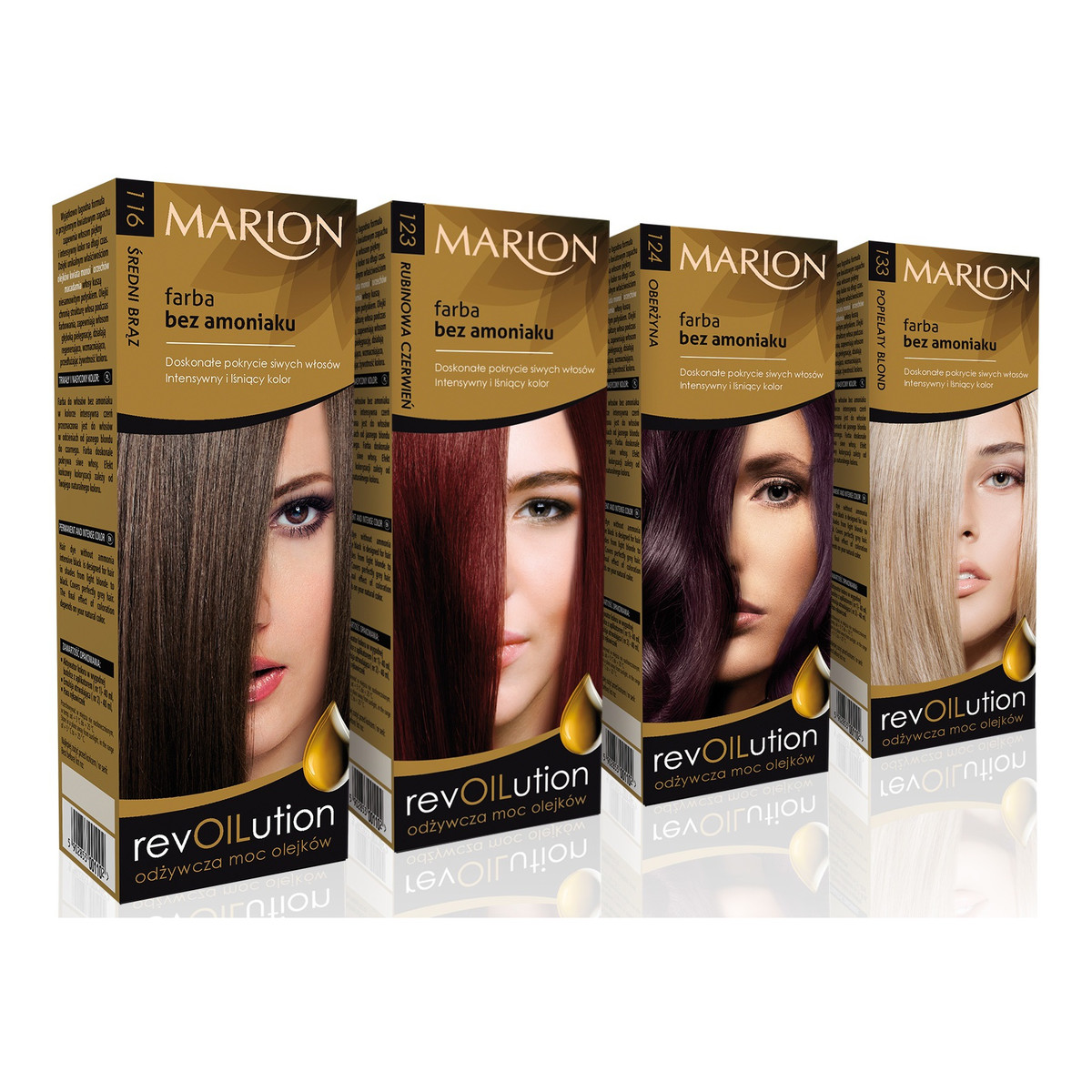 Marion Revolution Farba Bez Amoniaku z Odżywczymi Olejkami