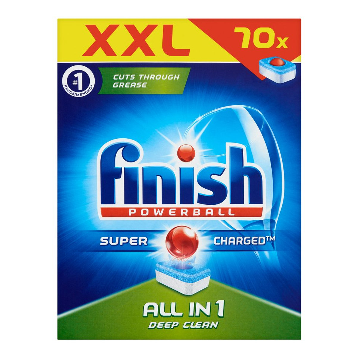 Finish Super Charged All In 1 tabletki do mycia naczyń w zmywarkach 70szt