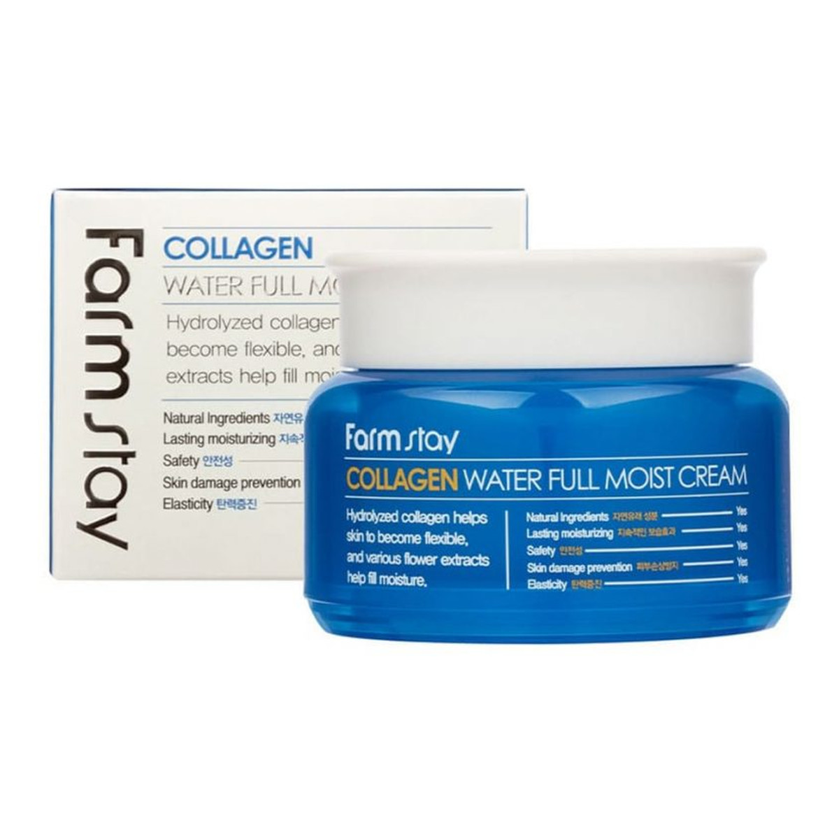 Farmstay Farm Stay Collagen Water Full Moist Cream Kolagenowy nawilżający krem do twarzy 100g