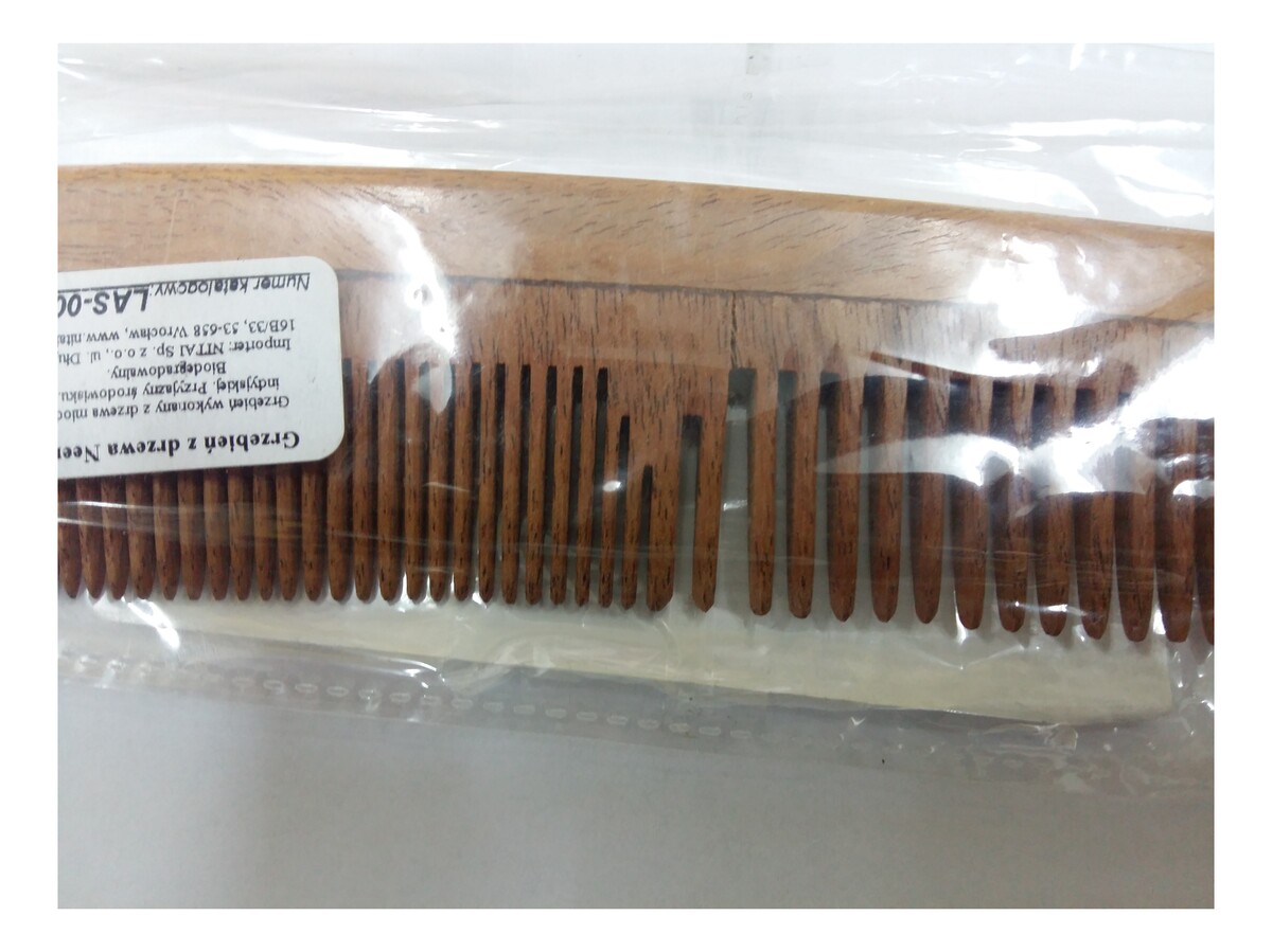 Drewniany Naturalny Grzebień Z Drzewa Neem