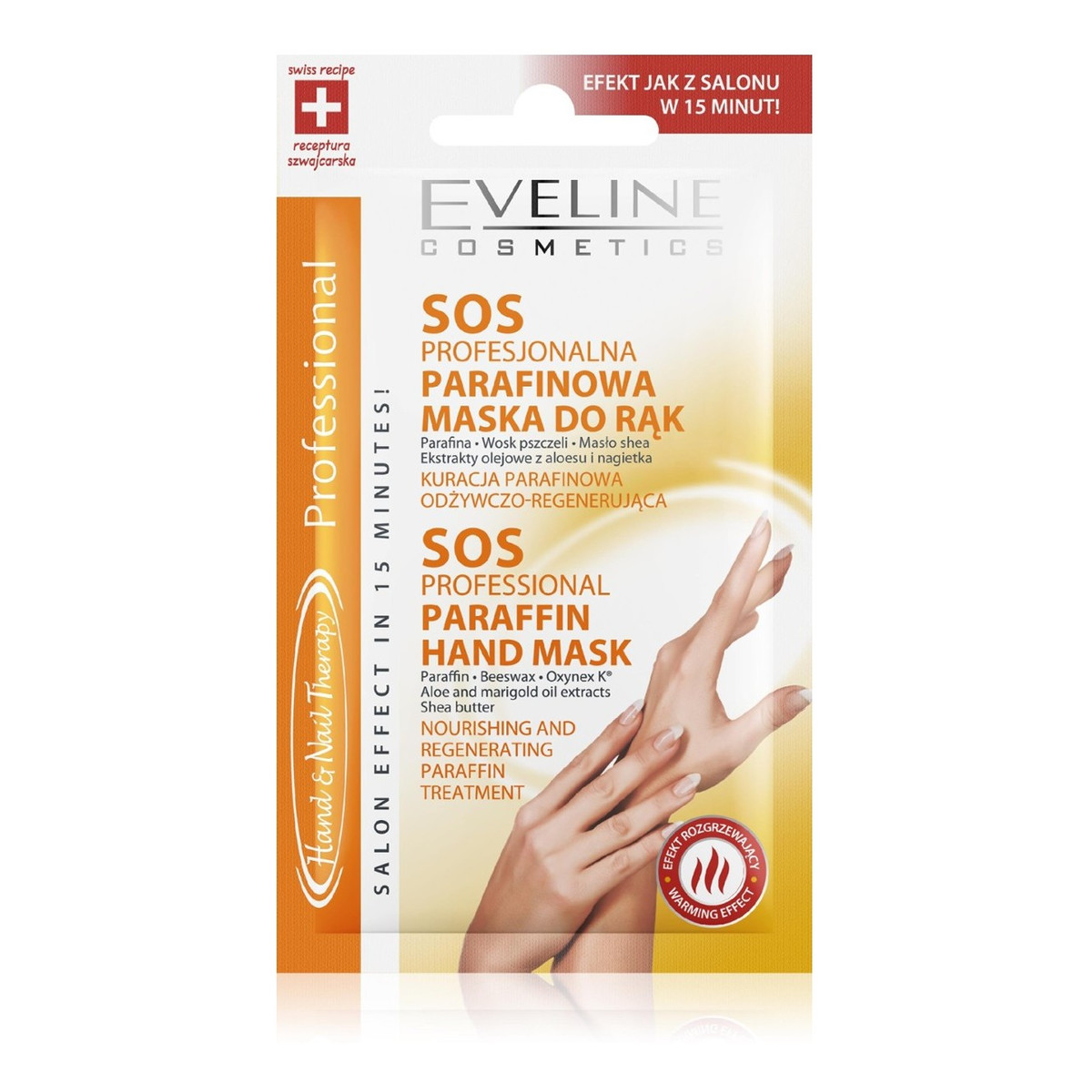 Eveline Hand & Nail Therapy Profesjonalna Parafionowa Maska Do Rąk 7ml
