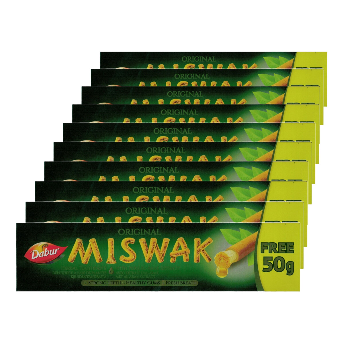Dabur Miswak Ziołowa pasta do zębów 10x170ml