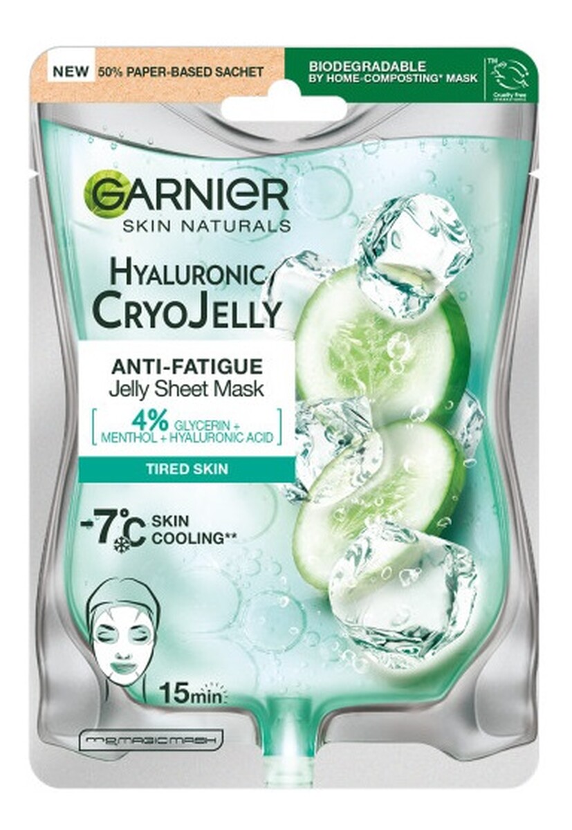 Żelowa maska na tkaninie