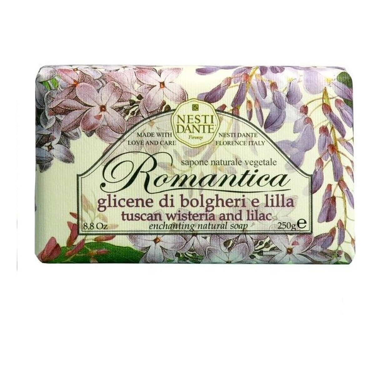Nesti Dante Romantica Mydło toaletowe glicynia & lilia 250g